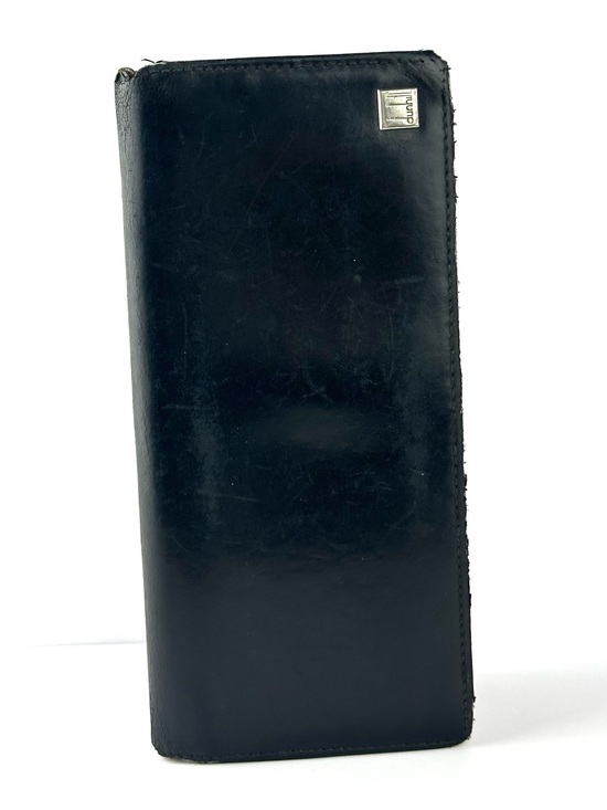 Dunhill Other - Dunhill Long Leather Wallet in Black & Sable Brown